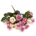 thumbnail image 3 of LINASHI Artificial Flowers Artificial Rose 15 Heads Vintage Rose Valentine's Day Flowers for Home Table Centerpiece Holiday Party Decor, 3 of 4
