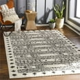 thumbnail image 2 of Surya Beni shag BSH-2325 94 x 120" Rectangle Fabric Rug in Black and Cream, 2 of 8