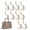 Beige, variant on 10Pack Door Hook Hanging Wall Mounted Self-Adhesive Hanger for Shower Kitchen Bathroom for Towel,Coat,Purse,Hat,Key