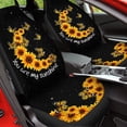 thumbnail image 4 of Chririnla Sunflower Butterfly You Are My Sunshine Car Front Seat Covers Full Set of 2 Waterproof Automotive Interior Decor Universal Fit Most Vehicles, 4 of 7