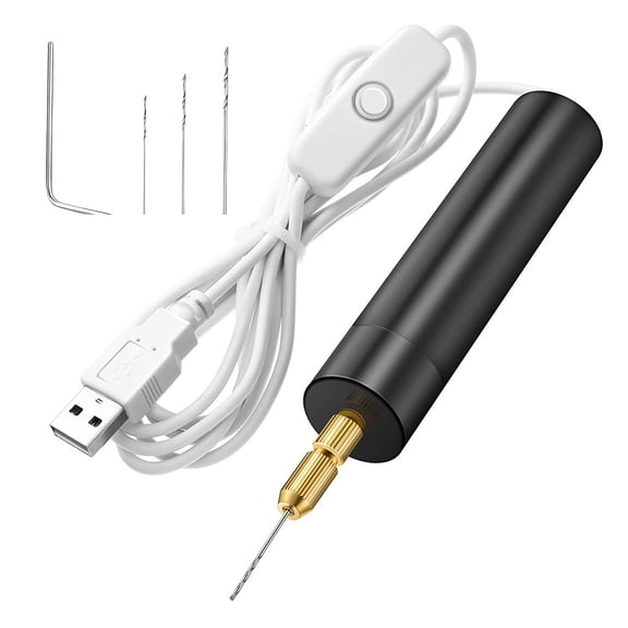 Small Size Cordless Power Drill With Multiple Drill Bit For DIYer Crafting Resin Bead Drilling Hole Punching