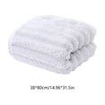 thumbnail image 3 of Toalla de baño suave y absorbente | Polar de poliéster de secado rápido | Ampliada y gruesa para baño y ducha | Toalla de manos y cuerpo para casa, gimnasio o viajes | Rosa, azul, gris, blanco, 3 of 6