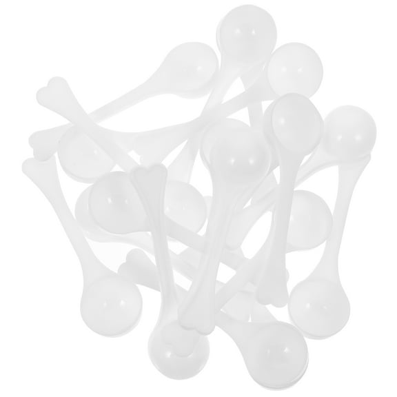 PBPBOX 100pcs Micro Scoop Plastic Measuring For Lab Kitchen Use For Medicines Mica Natural Sweeteners Design