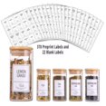 thumbnail image 2 of Frascos de vidrio para especias Churboro 24 con tapas herméticas de bambú, 120 ml, 2 of 7