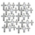 thumbnail image 2 of EHJRE 30 DIY Cross Pendant Base Tray Cabochon Setting Bezel Pendant Jewelry, 2 of 9
