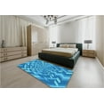 thumbnail image 4 of Ahgly Company Indoor Rectangle Patterned Blue Dress Blue Area Rugs, 7' x 9', 4 of 6