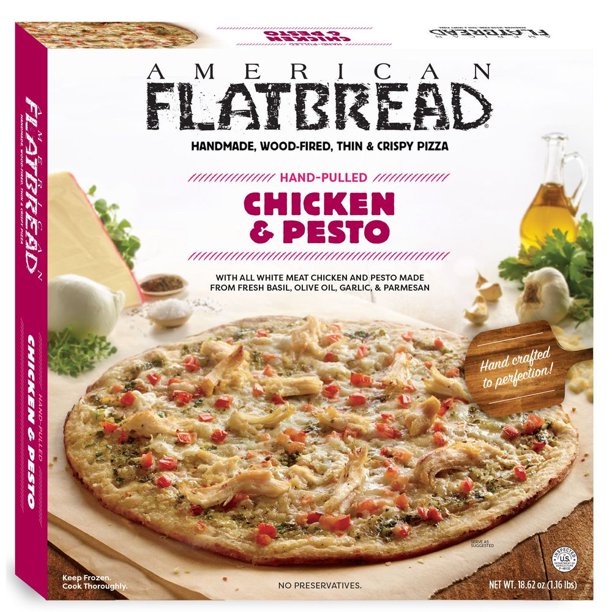 American Flatbread Chicken and Pesto Pizza, 12 inch 6 per case