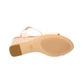 thumbnail image 4 of Stuart Weitzman Everly 75 Leather Wedge Sandal, 8.5, Pink, 4 of 5