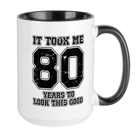 

CafePress - This Is What 80 And Aweso - 15 oz Ceramic Large Mug