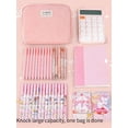 thumbnail image 2 of 1pc Beige Multi-layered High Capacity Pencil Case For Boys And Girls, Middle And High School Students, Multiple Functions Storage Bag For Primary Stud, 2 of 4