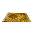 thumbnail image 2 of Ahgly Company Machine Washable Indoor Rectangle Abstract Yellow Modern Area Rugs, 5' x 7', 2 of 4