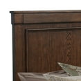 thumbnail image 2 of Benjara BM223272 Wooden Headboard with Paneled & Grain Details, Brown - Queen Size, 2 of 2