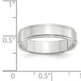 thumbnail image 7 of 14K White Gold 5mm Flat with Step Edge Band Ring Size 14, 7 of 7