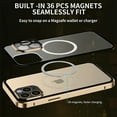 thumbnail image 3 of Decase for iPhone 14 Pro Max,Slim Matte PC Shockproof Magnetic MagSafe Full Body Protector Case Cover,Gold, 3 of 7