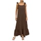 thumbnail image 3 of TaTaai Women's Spring Summer Solid Color Round Neck Sleeveless Backless Lace-Up Dress Casual Elegant Long Dress Gift, 3 of 7