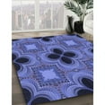 thumbnail image 2 of Ahgly Company Indoor Round Patterned Sky Blue Dress Blue Area Rugs, 7' Round, 2 of 6