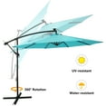 thumbnail image 6 of Outdoor 360 Degrees Rotation Deck Umbrella, Patio Umbrella with Solar Lights - Multicolor, 6 of 8