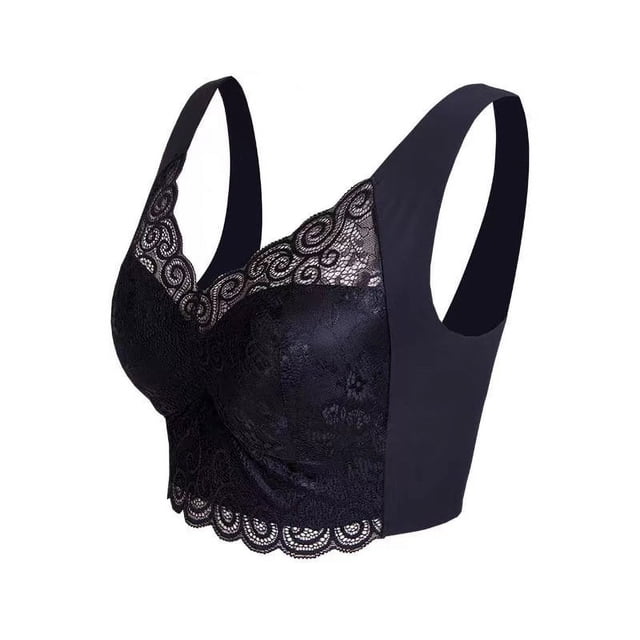 Ropa interior de encaje de gran tamaño sin aro, pecho grande, pequeño, antiflacidez, ajustable, accesorio, sujetador tipo chaleco para el pecho