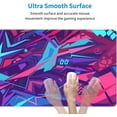 thumbnail image 5 of XL Large Gaming Mouse Pad with Stitched Edges, Metaverse Cyber Graffiti Extended Mousepad with Non-Slip, Long Waterproof Keyboard Pad Mouse Mat for Computer Laptop for Gamer Office Decor, 31.5*11.8 In, 5 of 6