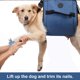 thumbnail image 3 of Arnés para perros, mochila de emergencia para mascotas, soporte y rehabilitación, arnés de elevación para perros, arnés para perros con lesiones articulares en perros mayores (L, azul), 3 of 6