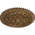 thumbnail image 3 of Ekena Millwork 21 5/8"OD x 2 1/2"P York Ceiling Medallion (Fits Canopies up to 3 5/8"), Hand-Painted Rubbed Bronze, 3 of 6