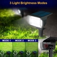 thumbnail image 6 of HOVMAP Solar Spotlights Outdoor, 6 Pack 200LM Cool White Solar Landscape Lights, 3 Brightness Modes, IP67 Waterproof Dual-Purpose Spot Lights for Yard, Garden, Pathway and Driveway, 6 of 8