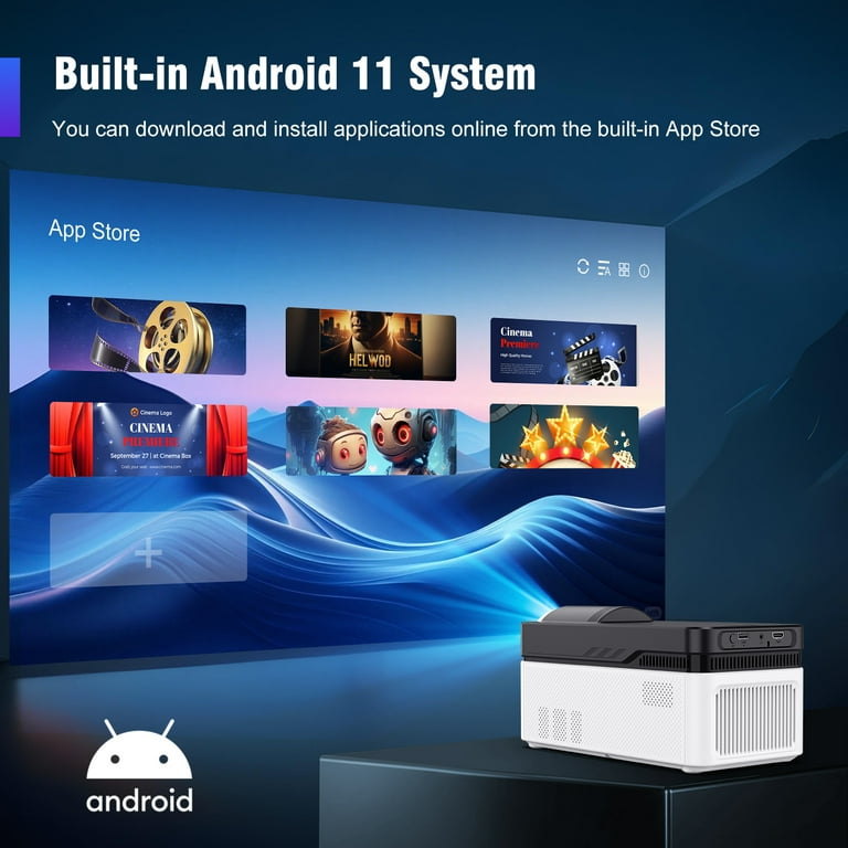 Magcubic HY450 4K Support Native 1080P Ultra Short Throw Projector