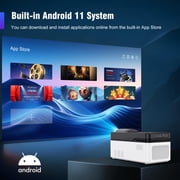 Magcubic HY450 4K Support Native 1080P Ultra Short Throw Projector, 900ANSI, Auto Focus & Correction with WiFi 6, BT5.4, Dual Speakers, Home Theater & Outdoor Movie Night HY450