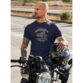 thumbnail image 2 of Vintage Motorcycle Poster T-Shirt Men -Image by Shutterstock, Male 3X-Large, 2 of 4