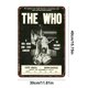 thumbnail image 5 of Letrero Chapa Metal The Who Pintura Hierro Rectangular Pared para Y Bar 30x40cm, 5 of 9