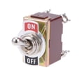 thumbnail image 2 of DPST Rocker Toggle Switch Heavy 15A 250V 20A 125V 4P ON/OFF Switch 3pcs, 2 of 2