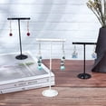 thumbnail image 4 of 6Pcs Earring T Stand 3.5/4.3/4.9 inch Heights Metal T Bar Earring Display Black White T Shape Stand Jewlery Showcase Organizer Display Rack for Jewelry Exhibition Trade Showcase, 4 of 8