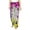 Black, variant on Colorful Tie Dye Stained Glass 3 Women's Straight Lounge Pajama Pants: The Epitome of Relaxed Sleepwear