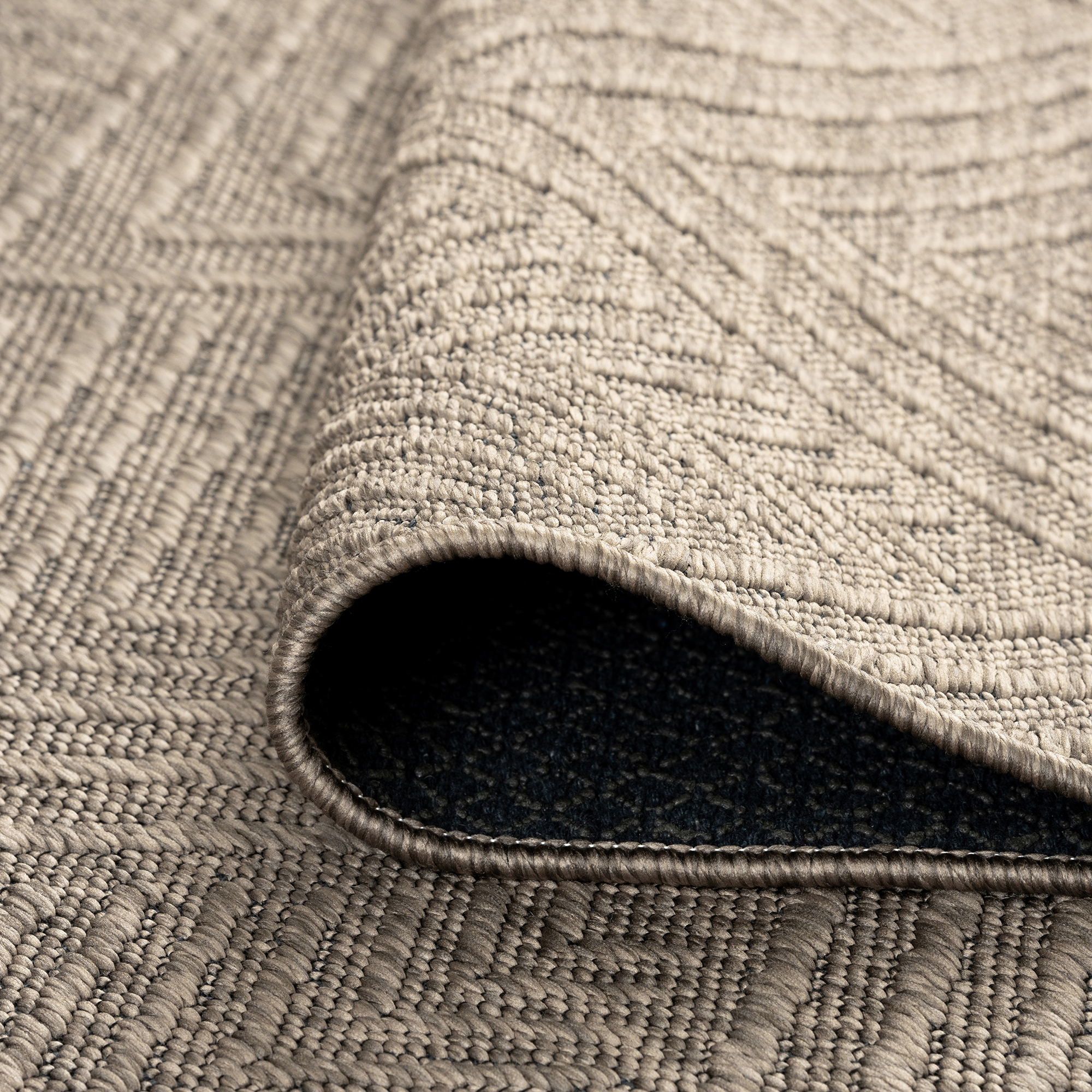 Alma Transitional 2' x 3' Brown and Coffee, Machine Washable Polyester & Cotton Indoor Area Rug