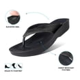 thumbnail image 4 of AEROTHOTIC Flip Flops for Women with Arch Support Plantar Fasciitis Orthopedic Cushioned Footbed Comfortable Non-Slip Sole Recovery Women Sandals (Pearly Black, Size 9), 4 of 8
