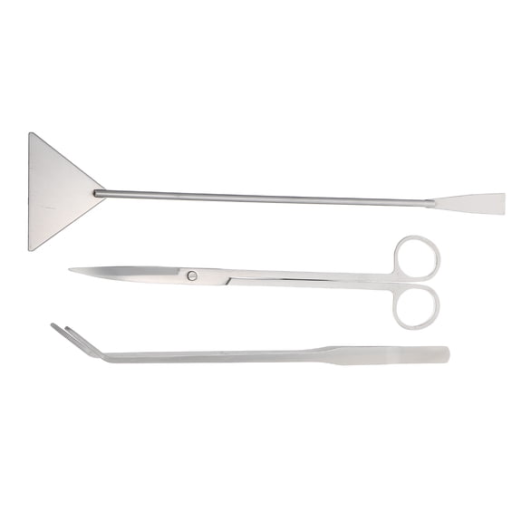 OUNONA 1 Set of Stainless Steel Aquarium Tools Set for Fish Tank Landscaping Tools and Gravel Maintenance