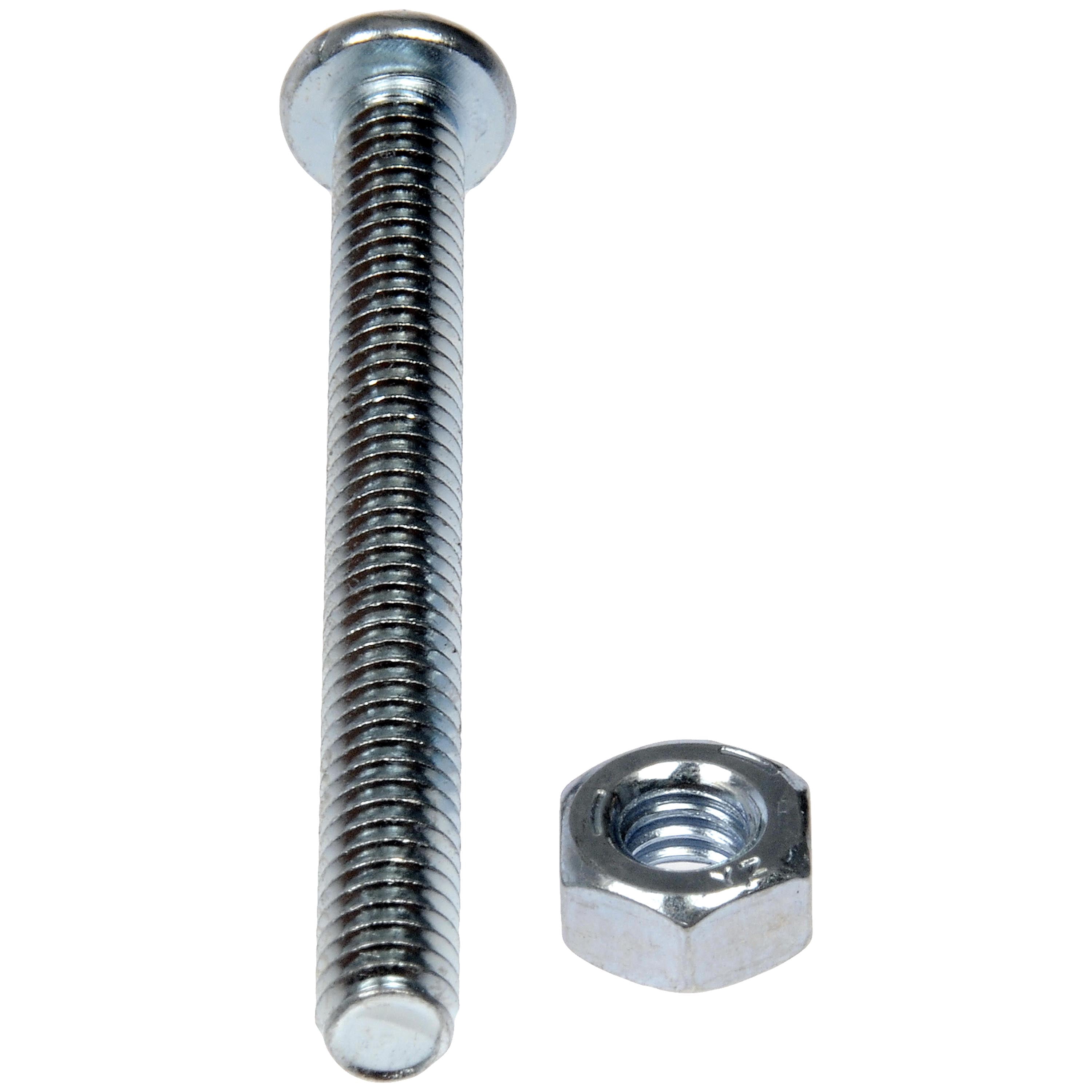 Dorman 784-612D Machine Screw With Nuts - 1/4 In.-20 X 2 In., 2-1/2 In. (Pack of 12)