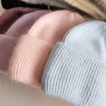 thumbnail image 3 of LinYooLi Women Puffy Soft Slouchy Cuffed Beanie Hats Winter Lightweight Knit Fisherman Cap, 3 of 4