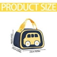 thumbnail image 5 of Clearance Under $3, 1 Pack Insulated Lunch Bag, Cartoon Print Lunch Tote, Reusable Cooler Bag with Aluminum Foil Lining for Work, Picnic & Travel, Oxford cloth, One Size(Yellow), 5 of 8