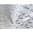 thumbnail image 4 of Ambesonne Modern Quilted Bedspread Set 3 Pcs, Classic Math Pattern Numbers, Queen Size, Dark Purple and White, 4 of 5
