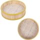 thumbnail image 4 of 100 toallitas de papel para vaporizador de bambú de pergamino perforado redondo de 9 pulgadas, antiadherentes para freír al aire, papel para hornear, cocinar al vapor, molde para pasteles, círculo JM MX-0135425FYD, 4 of 4