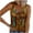 Brown, variant on Off Shoulder Tops for Women Retro Ethnic Style Feather Printed Sleeveless Tank Tops
