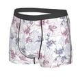 thumbnail image 2 of Balery Lilies Flowers Men's Boxer Briefs, Soft and Breathable Cotton Underwear with nylon Waistband-X-Large, 2 of 9