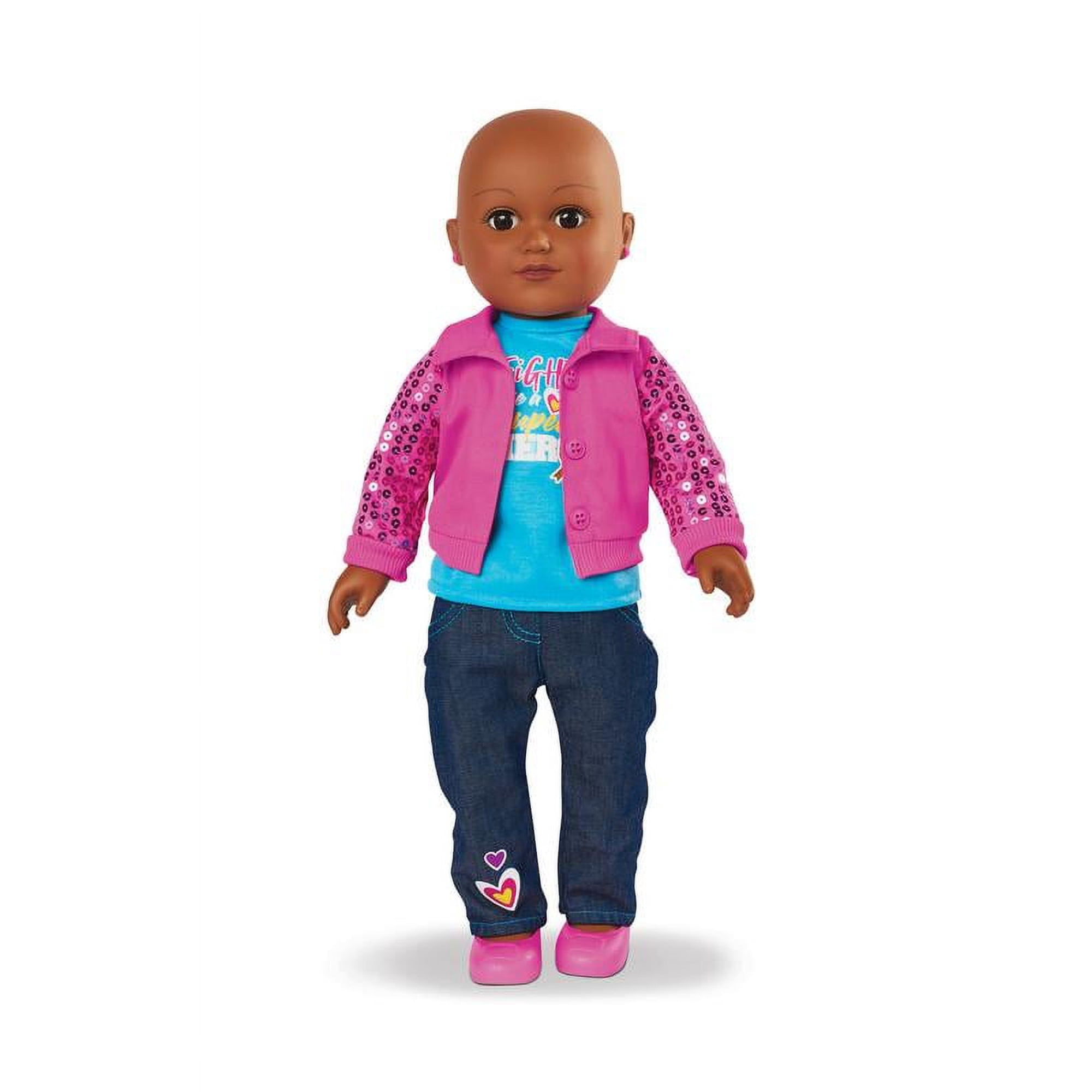 My Life As 9-Piece 18 inch Poseable Survivor Doll, Brown Eyes, Dark Skin Tone