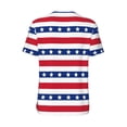 thumbnail image 3 of Balery American Patriotic Stars And Stripes Baseball Jersey for Men Casual Button Down Shirts Short Sleeve Active Team Sports Uniform-3X-Large, 3 of 9