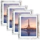 thumbnail image 1 of Seseat Marcos De Fotos De 8 X 10, Color Blanco Envejecido Con Marcos De Fotos Mate, 4 Paquetes Para Mesa O Pared, 1 of 5