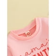 thumbnail image 5 of Rdhnmea Mommy and Me Valentines Outfits Letter Sweatshirt Long Sleeve Pullover, 5 of 9