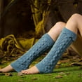 thumbnail image 4 of Crochet Lace Boot Cuffs for Women Knitted Short Leg Warmers,Blue,One Size,KLOY2K, 4 of 8