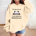 thumbnail image 2 of YAYUBA Girls Sweatshirts Size Cute Hoodies for Girls Graphic Sweatshirts Youth Long Sleeve Oversized Hooded Loose Preppy Clothes Tween Tops Back To School Clothes, 2 of 4