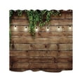 thumbnail image 2 of Moyic Cortinas de ducha de poliéster fáciles de limpiar para baño rural Cortinas de ducha de baño modernas Juegos de accesorios de baño A15, 2 of 6